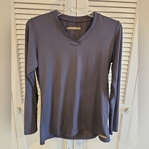 Lauderdale By Uniform Advantage Long Sleeve Scrub Top Slate XS uniform Layer